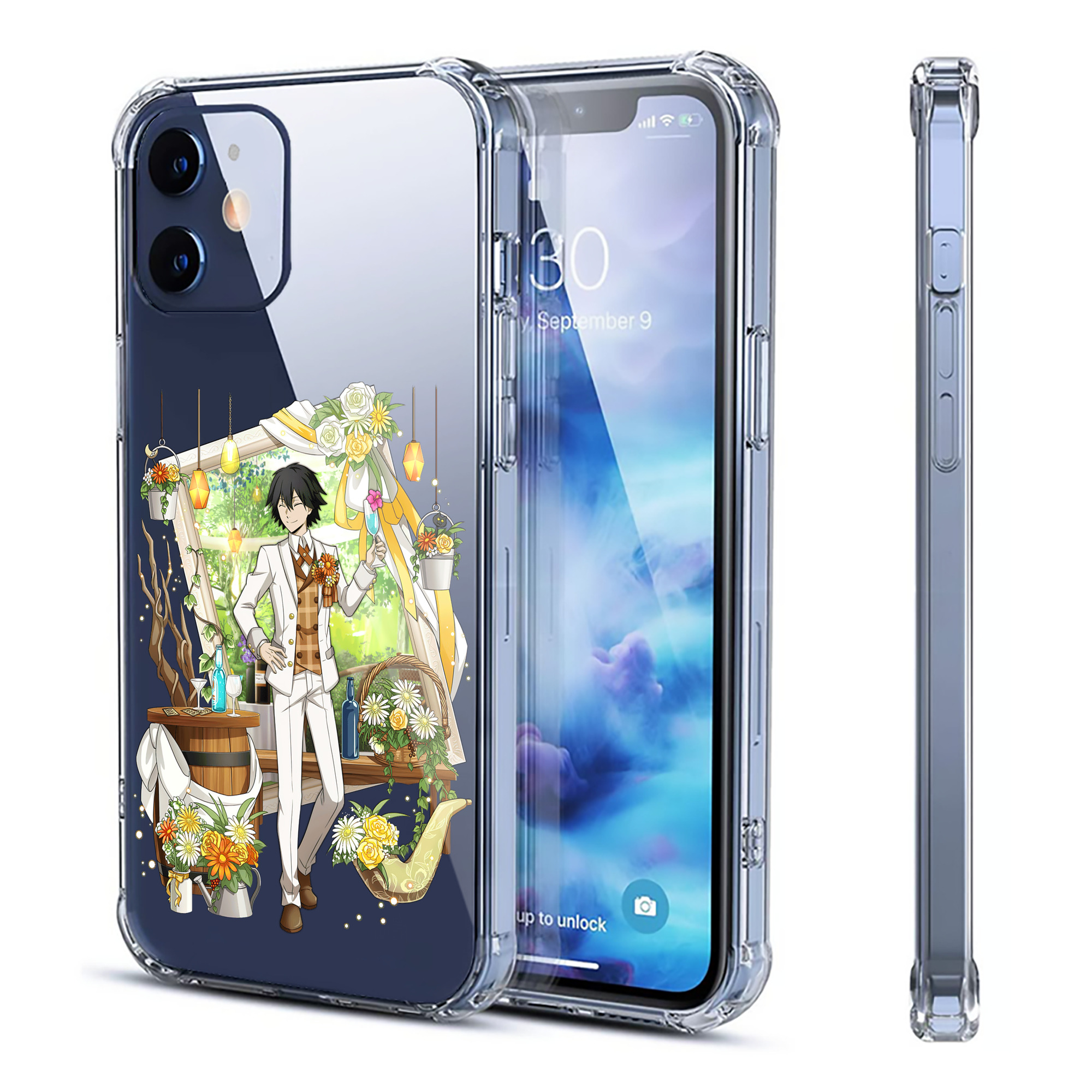 （画像用） 文豪ストレイドッグス Bungo Stray Dogs 【iPhone 12シリーズ対応】透明スマホケース（クリアソフトケース）